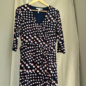 Max & Cleo Black and White Polka Dot Midi Dress